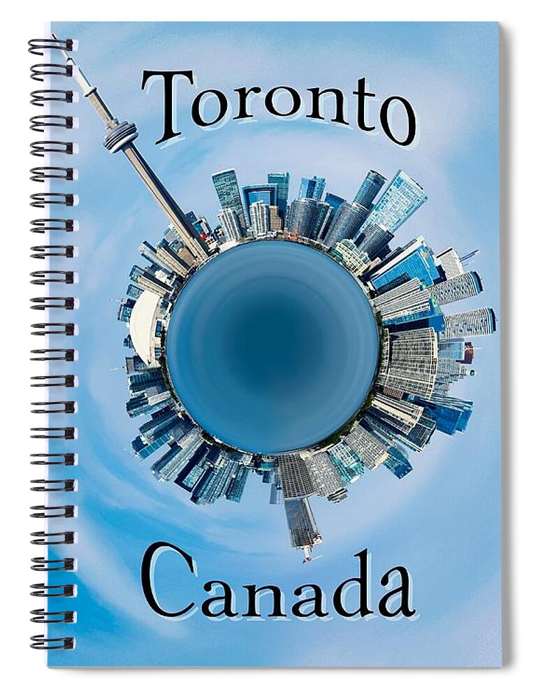 Toronto Spiral Notebook featuring the photograph Toronto Ontario Canada planet Photo 213 by Lucie Dumas