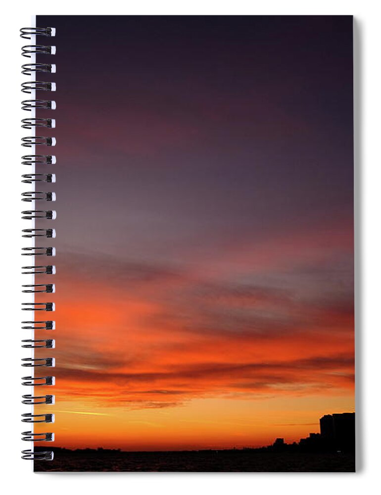 Toronto Spiral Notebook featuring the photograph Toronto Sunset by Kreddible Trout
