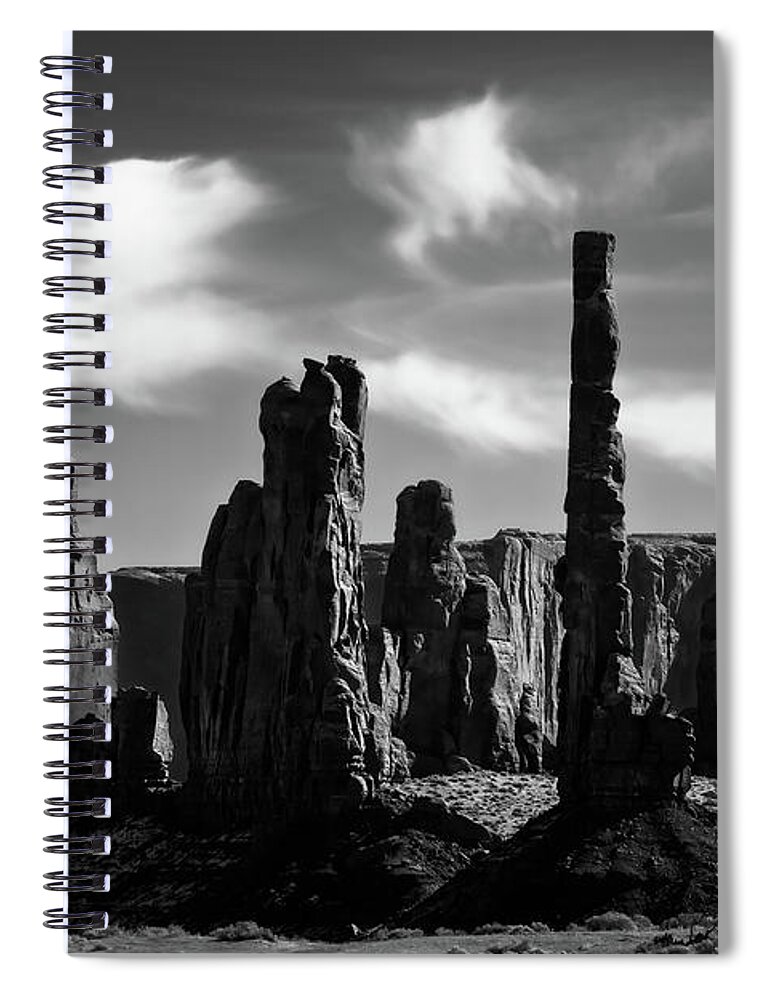 Monument Valley Spiral Notebook featuring the photograph Totem by Doug Sturgess