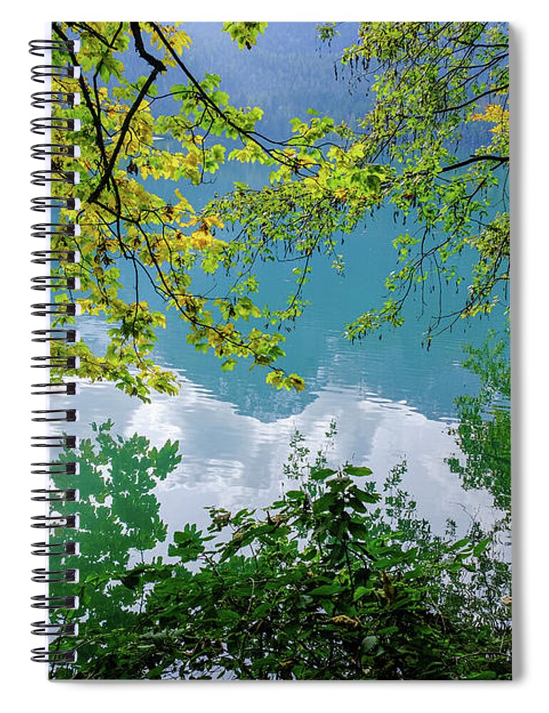 Italy Spiral Notebook featuring the photograph Tovel Lake #5 by Alberto Zanoni