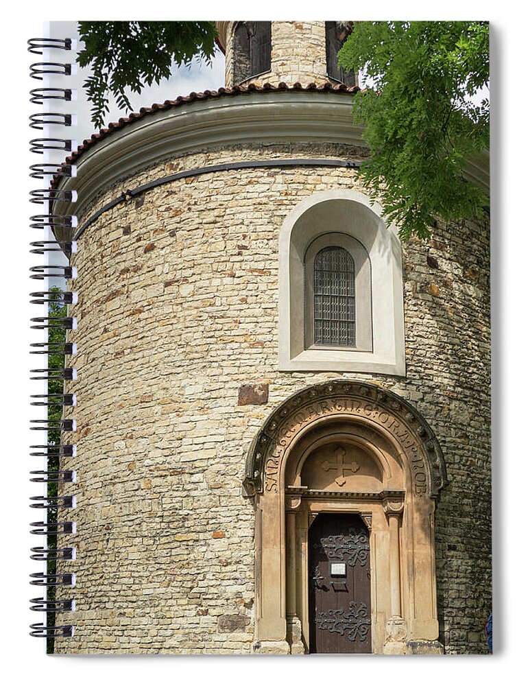 Building Spiral Notebook featuring the photograph Tower Doorway by Jean Noren