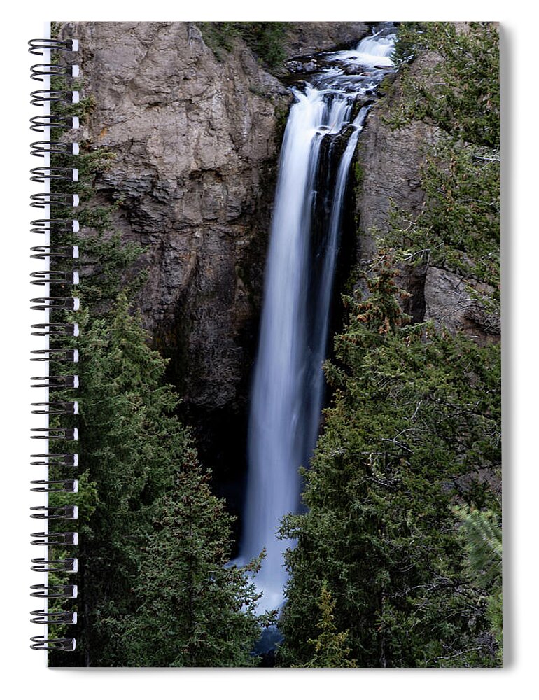 Yellowstone Spiral Notebook featuring the photograph Tower Falls - Yellowstone National Park, Wyoming by Earth And Spirit
