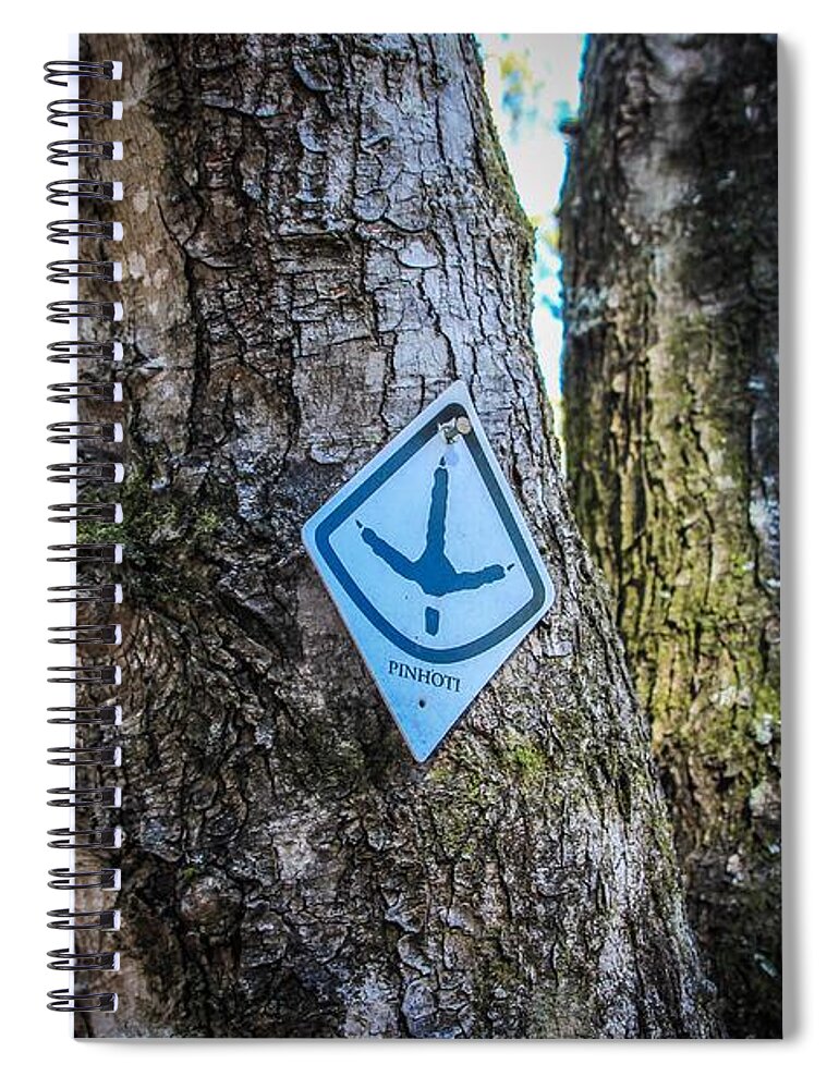 Trail Spiral Notebook featuring the photograph Trail Signs by Richie Parks