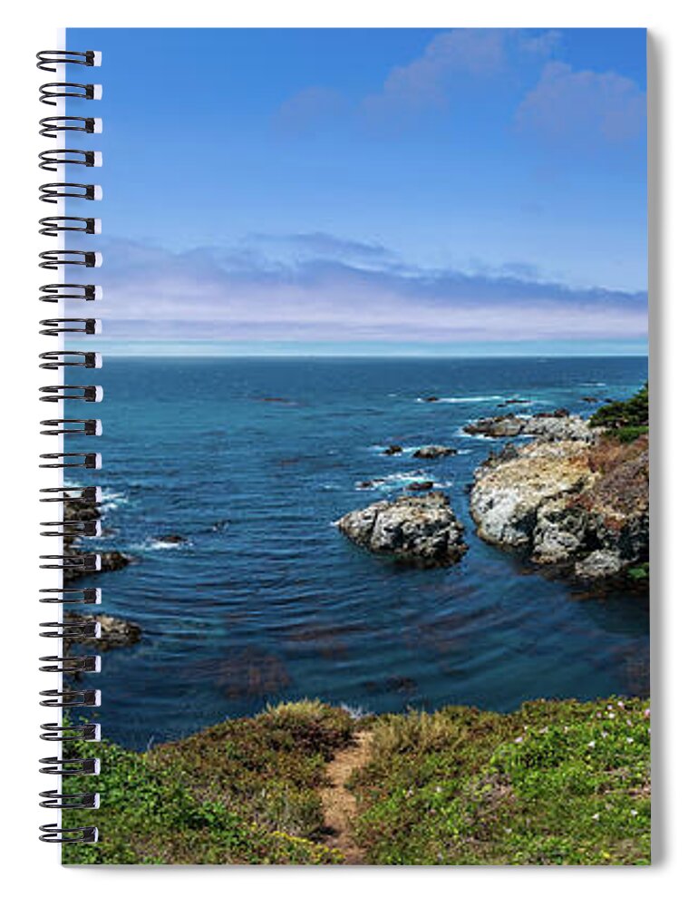 Beach Spiral Notebook featuring the photograph Tranquil Blue Water by David Levin