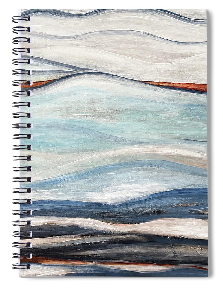 Water Spiral Notebook featuring the painting Tranquil by Pamela Schwartz
