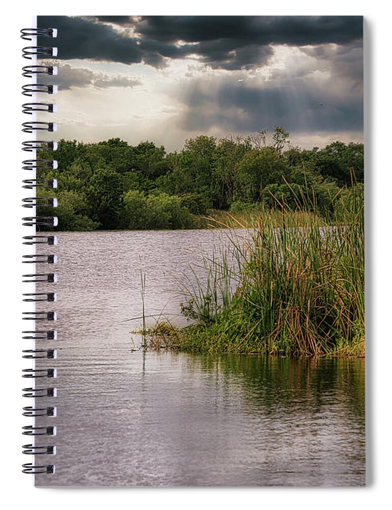 Water Spiral Notebook featuring the photograph Tranquility on the Braden River by Richard Goldman