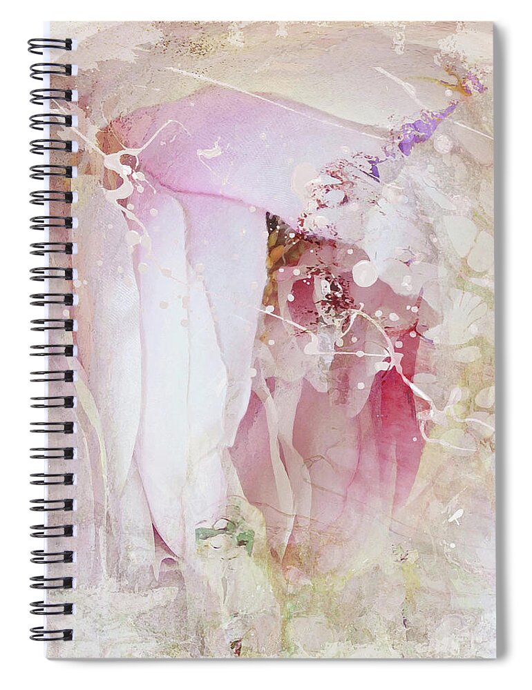 Abstract Spiral Notebook featuring the photograph Trapped in Wonderland by Karen Lynch