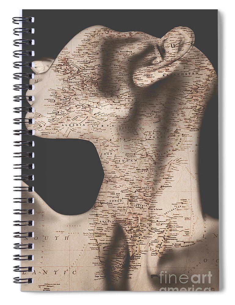 Vintage Spiral Notebook featuring the photograph Travel by bloodline by Jorgo Photography