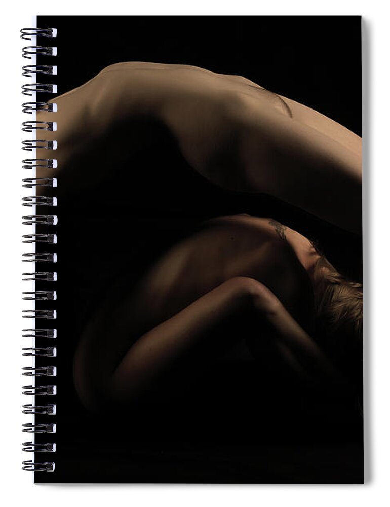 Nude Spiral Notebook featuring the photograph Traversing Siren by Robert WK Clark