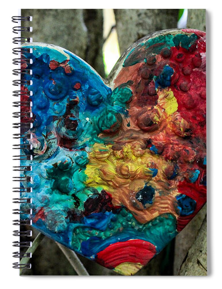 Heart Spiral Notebook featuring the photograph Tree Hugger, Nature Lover by W Craig Photography