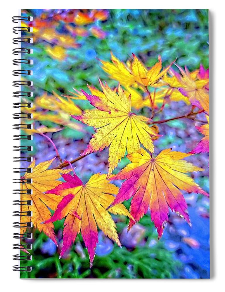 Autumn Spiral Notebook featuring the photograph Tribute To Autumn by Allen Nice-Webb
