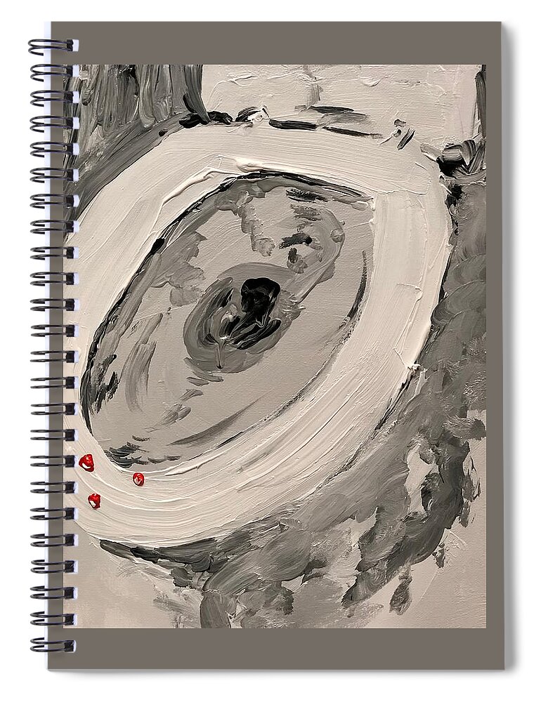 Still Life Spiral Notebook featuring the painting Trilogy by Bethany Beeler