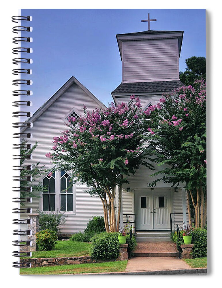 Church Spiral Notebook featuring the photograph Trinity Lutheran Church by William Rainey