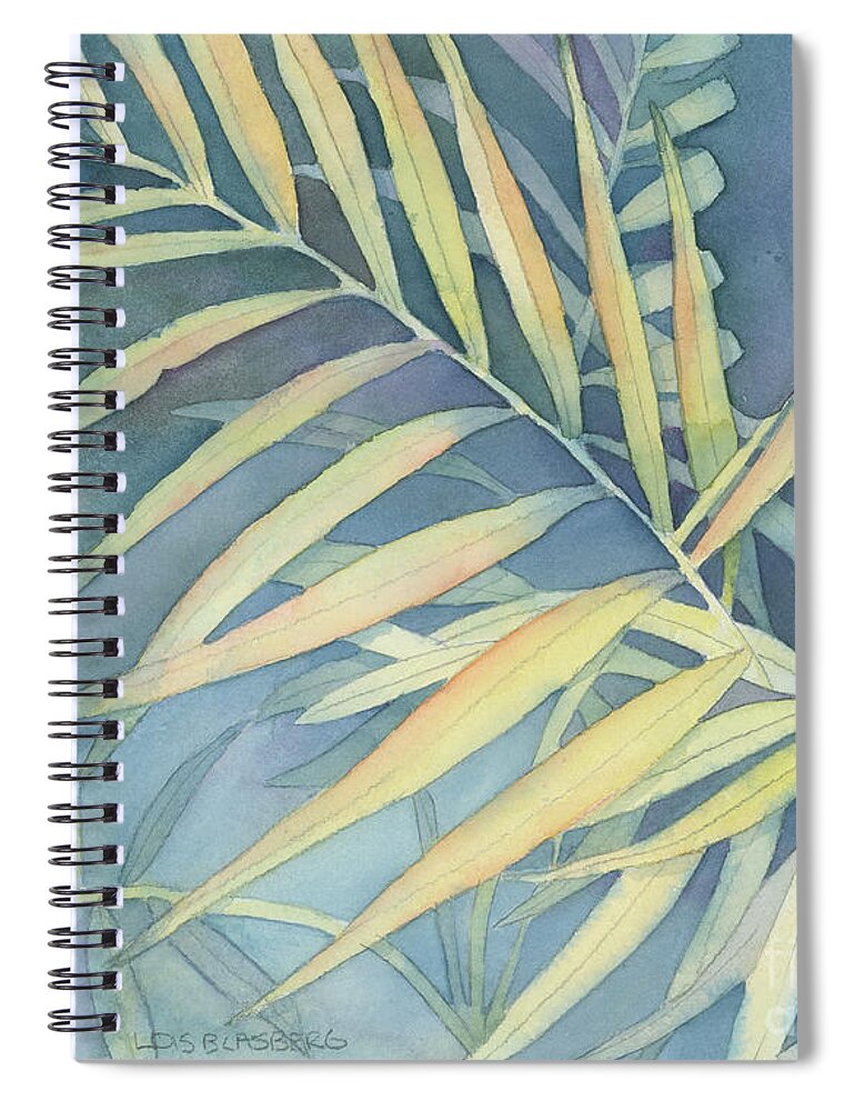 Facemask Spiral Notebook featuring the painting Tranquility by Lois Blasberg