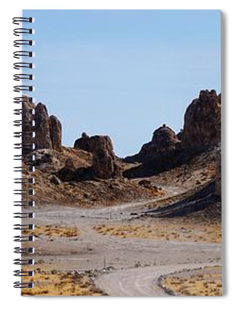 Trona Pinnacles Spiral Notebook featuring the photograph Trona Pinnacles by Brett Harvey