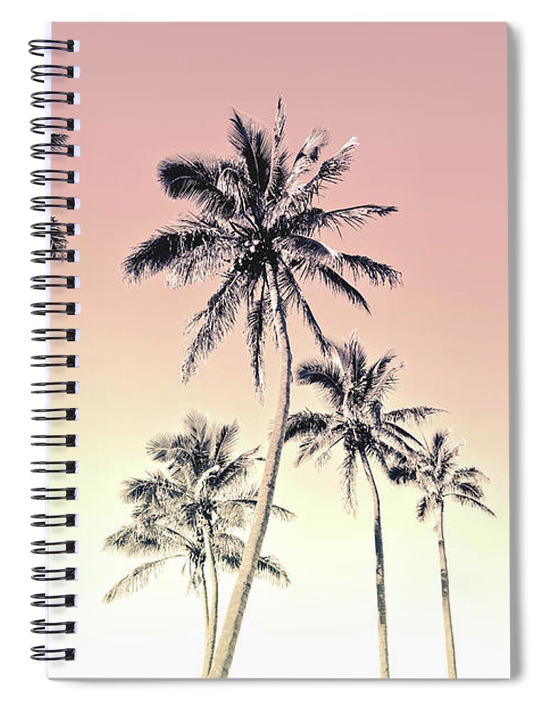 Skyward Palm Trees Spiral Notebook featuring the photograph Tropicana by Az Jackson