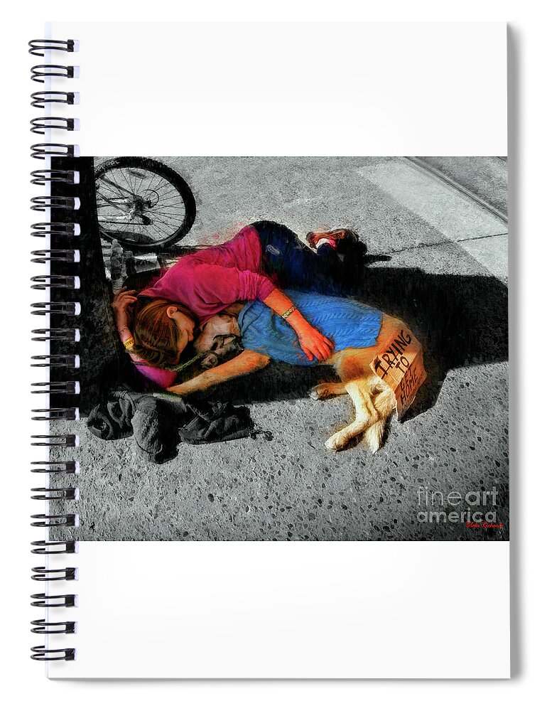  Spiral Notebook featuring the photograph Trying To Get Home by Blake Richards