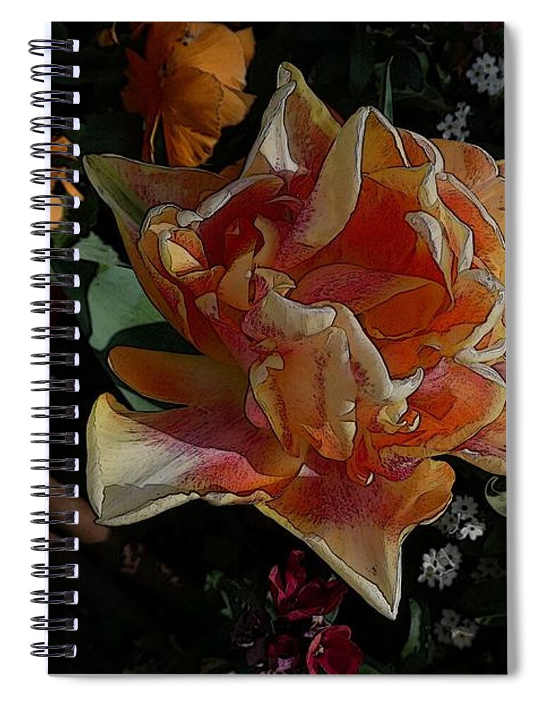 Art Spiral Notebook featuring the photograph Tulip 6 by Jean Bernard Roussilhe