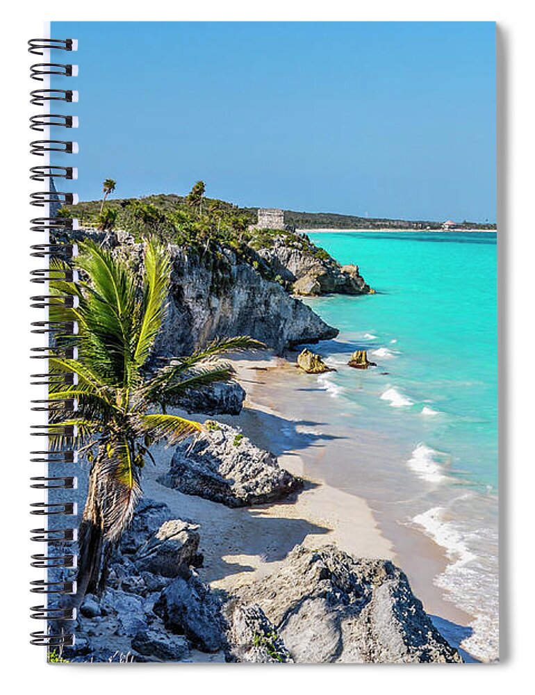 Sand Spiral Notebook featuring the photograph Tulum by Pelo Blanco Photo
