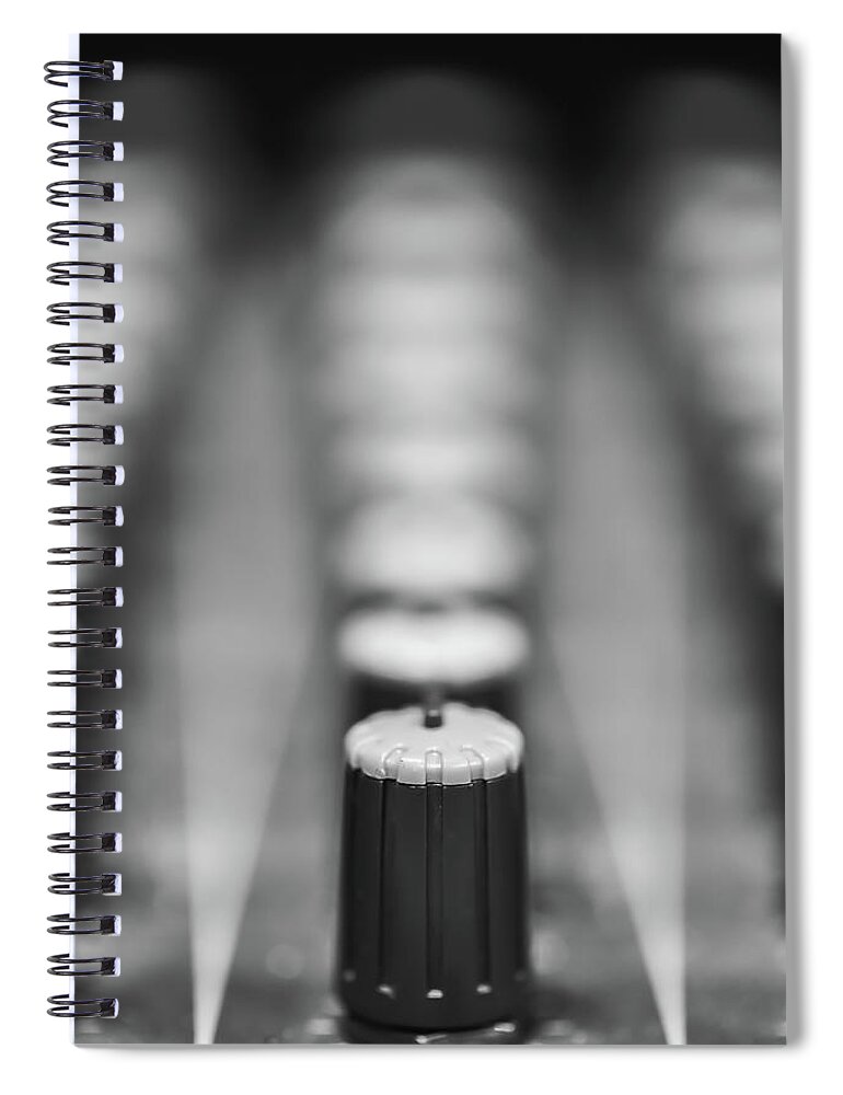 Knob Spiral Notebook featuring the photograph Turn it UP by Go and Flow Photos