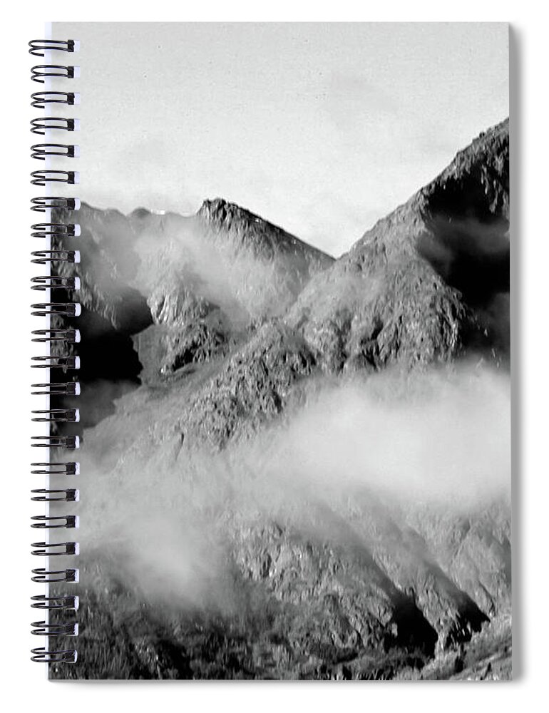 Mountain Spiral Notebook featuring the photograph Twin Peaks by Kimberly Blom-Roemer