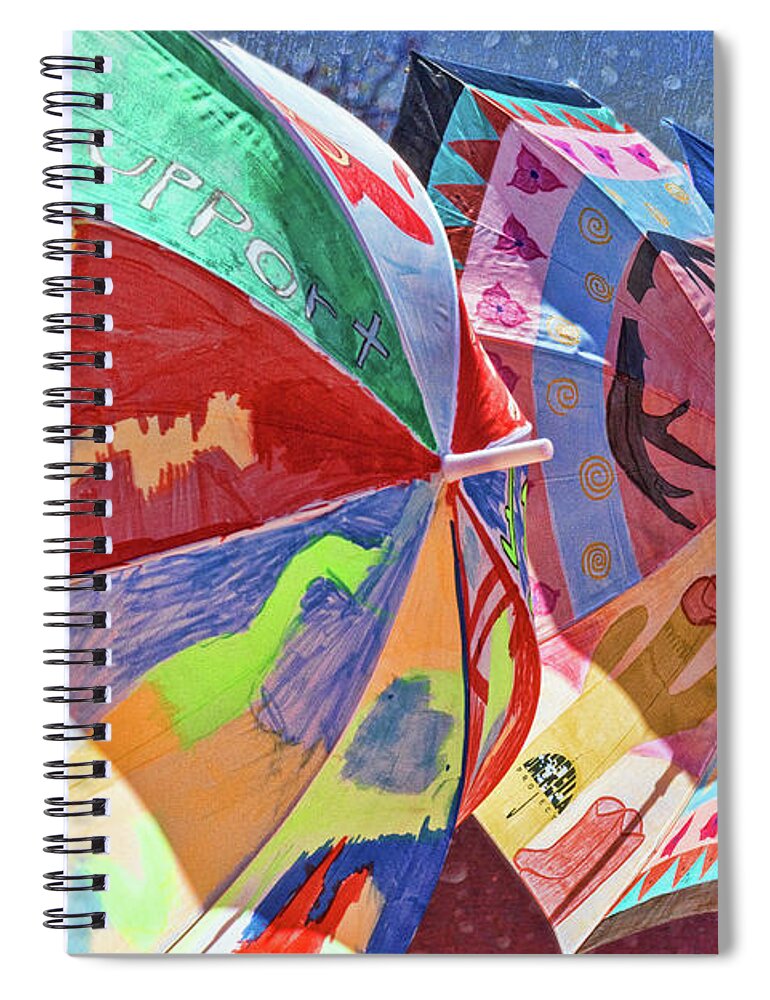 Miscellaneous Spiral Notebook featuring the photograph Umbrella Art by Tom Watkins PVminer pixs