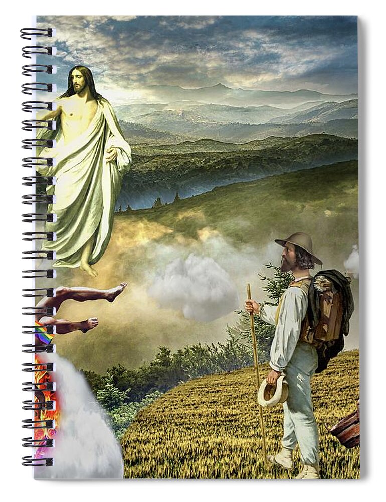 Lake Of Fire Spiral Notebook featuring the digital art Under Our Feet by Norman Brule