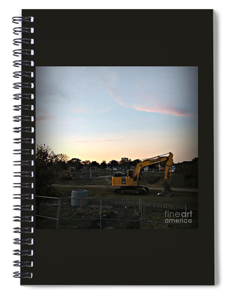 Documentary Photography Spiral Notebook featuring the photograph Under the Big Sky by Frank J Casella
