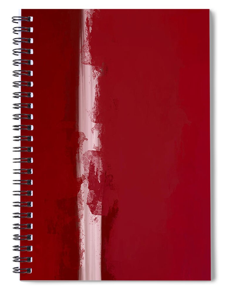 Abstract Spiral Notebook featuring the digital art Under The Erasure by Edward Lee