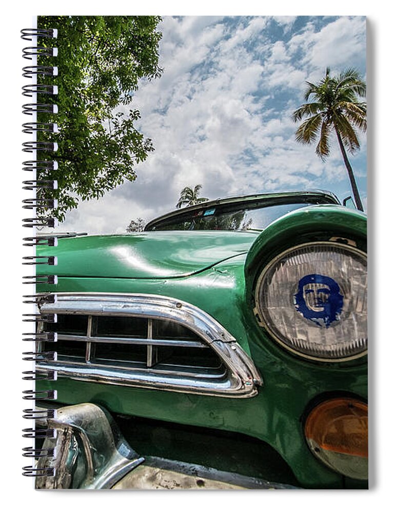 Cuba Spiral Notebook featuring the photograph Under the light of the Che. Havana. Cuba by Lie Yim