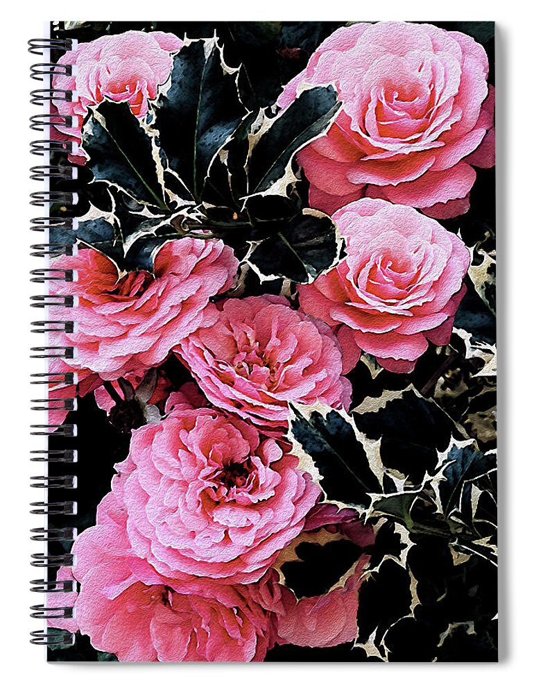 Holly Spiral Notebook featuring the photograph Unexpected Unity by Vanessa Thomas