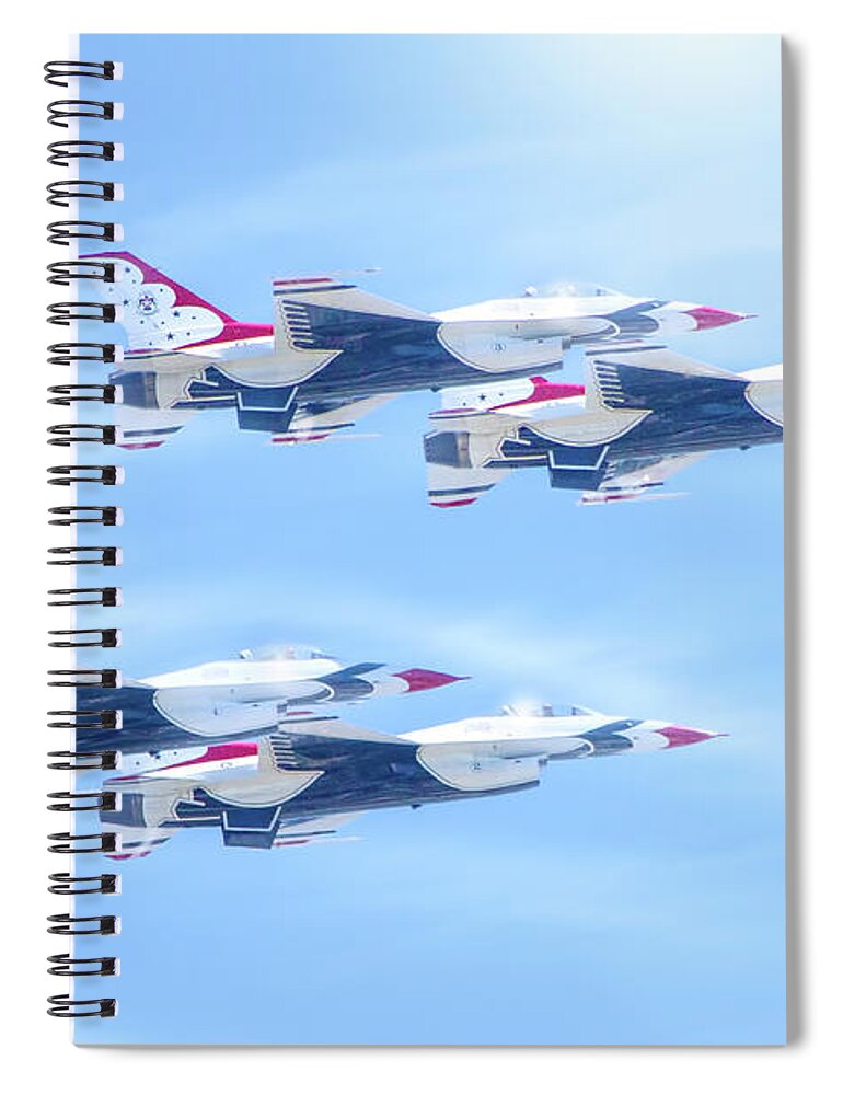 Air Force Spiral Notebook featuring the photograph United States Air Force by Mark Andrew Thomas