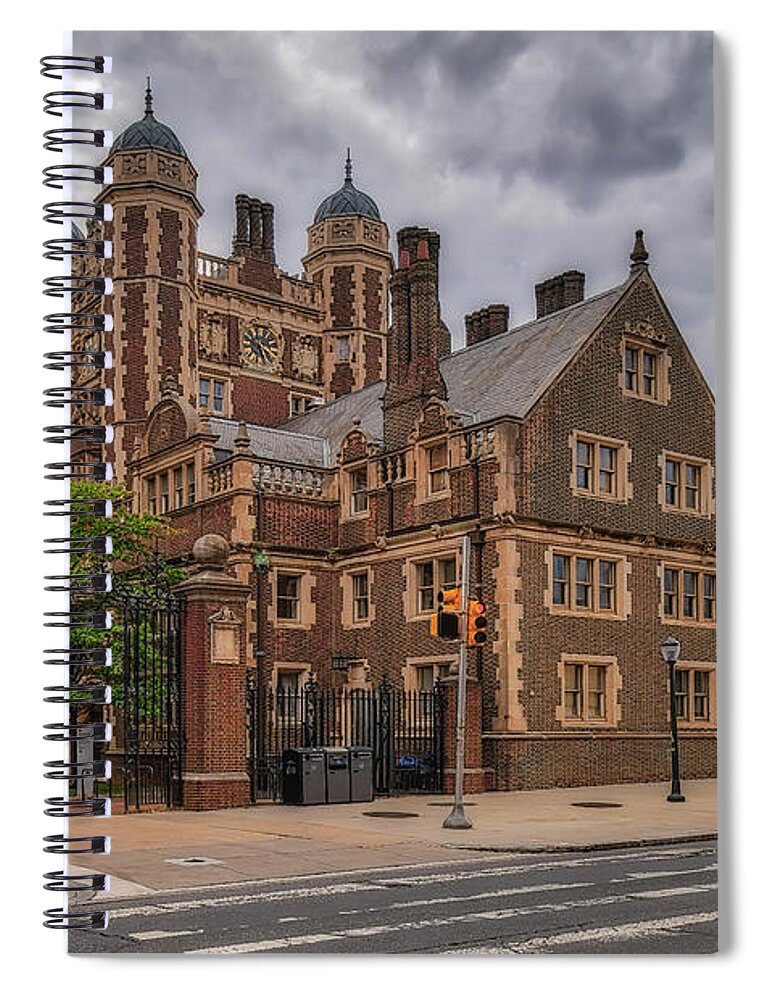 U-penn Spiral Notebook featuring the photograph University of Pennsylvania Quadrangle Towers by Susan Candelario