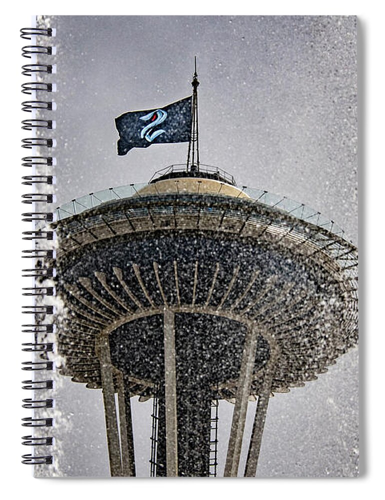 Seattle Spiral Notebook featuring the photograph Unleash The Seattle Kraken by Matt McDonald