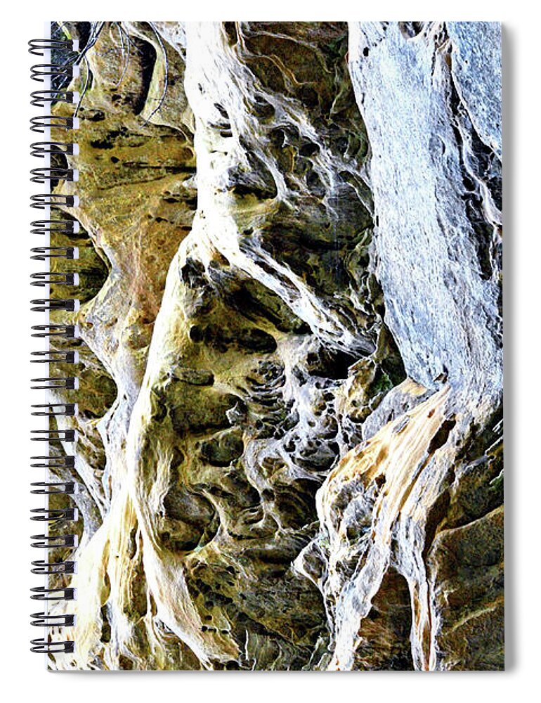 Pogue Creek Canyon Spiral Notebook featuring the photograph Unnamed Rock Face 4 by Phil Perkins