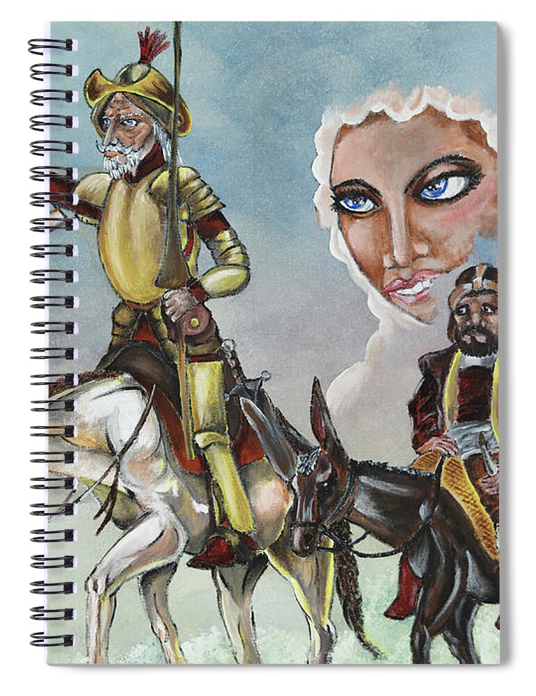 Acrylic Painting Spiral Notebook featuring the painting Unreachable Star by The GYPSY
