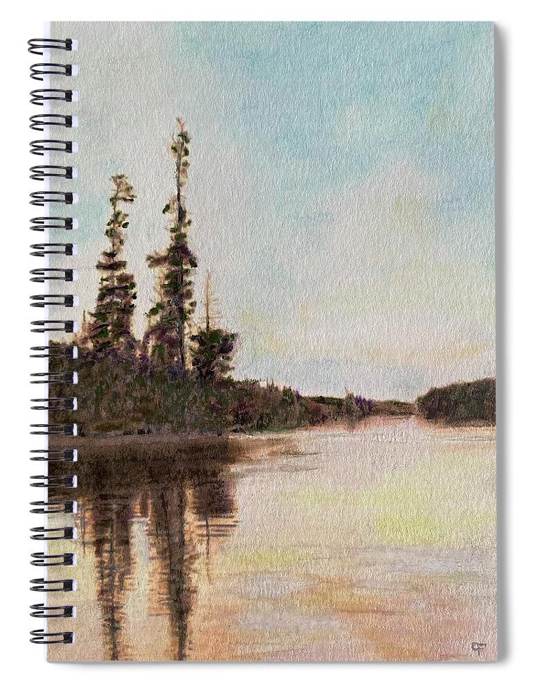Bear Head State Park Spiral Notebook featuring the painting Longing by Cara Frafjord