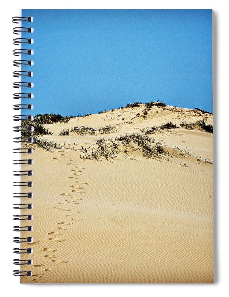 Dune Spiral Notebook featuring the photograph Up the Dune by Sarah Lilja