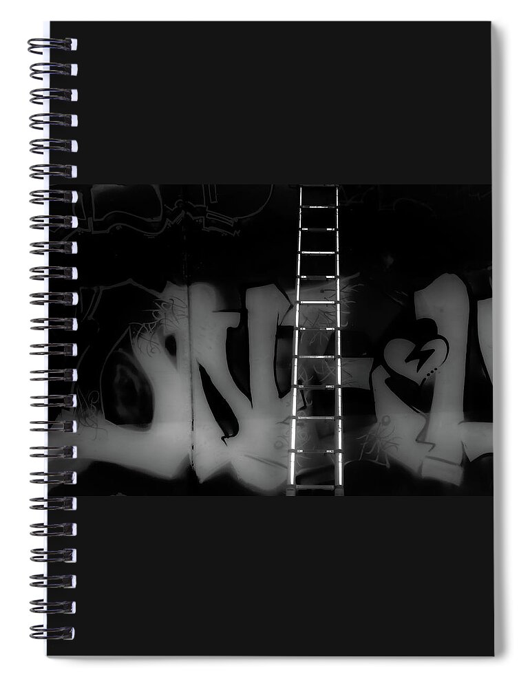 #createexplore Spiral Notebook featuring the digital art Up to The Roof by Ken Sexton