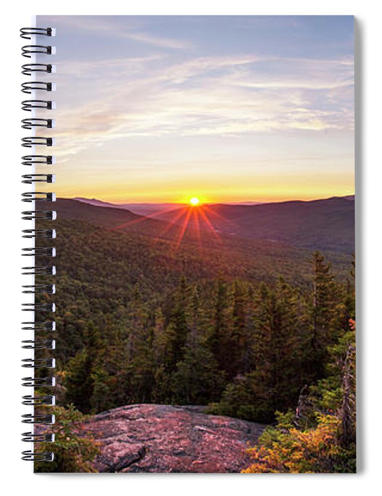 Upper Spiral Notebook featuring the photograph Upper Inlook Summer Sunset by White Mountain Images