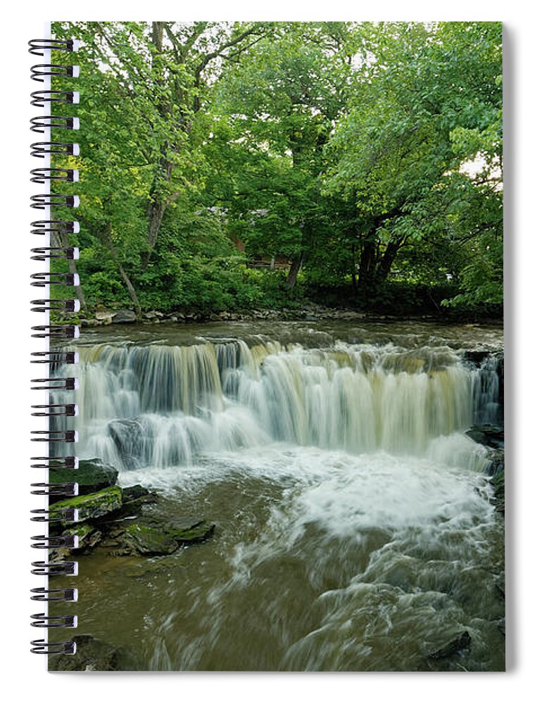 Waterfall Spiral Notebook featuring the photograph Upper Minneopa Falls by Natural Focal Point Photography