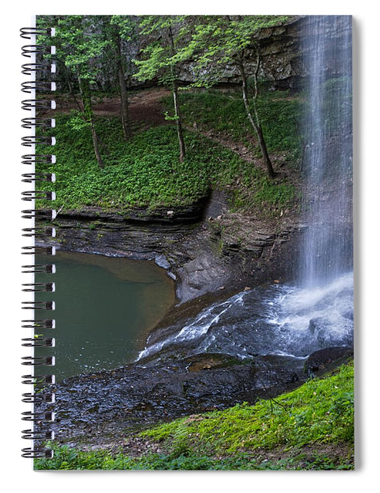 Piney Falls Spiral Notebook featuring the photograph Upper Piney Falls 15 by Phil Perkins
