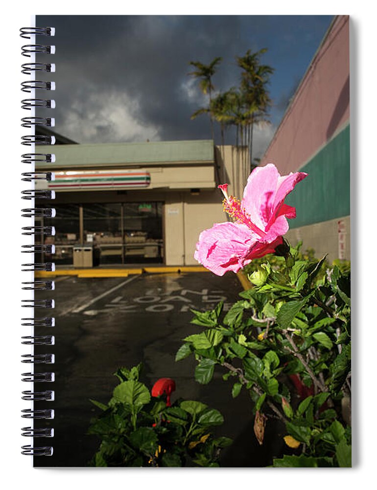 Hibiscus Spiral Notebook featuring the photograph Urban Hawaii 1 by Joseph Philipson
