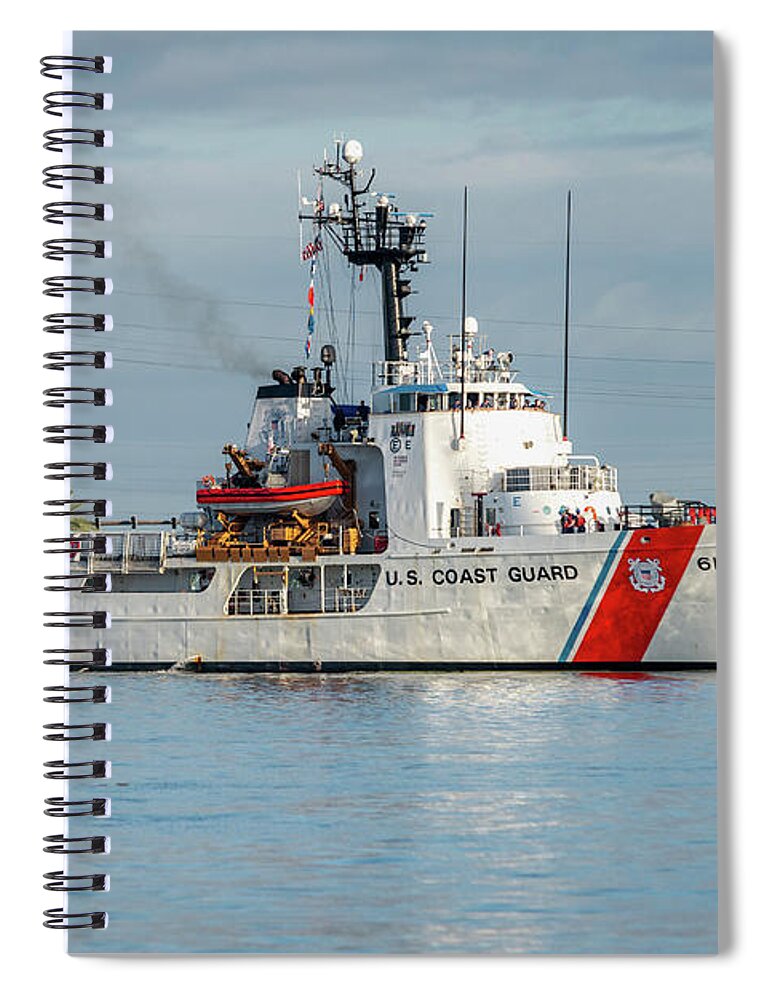 U.s Coast Guard Cutter Spiral Notebook featuring the photograph US Coast Guard Cutter Confidence by Bradford Martin