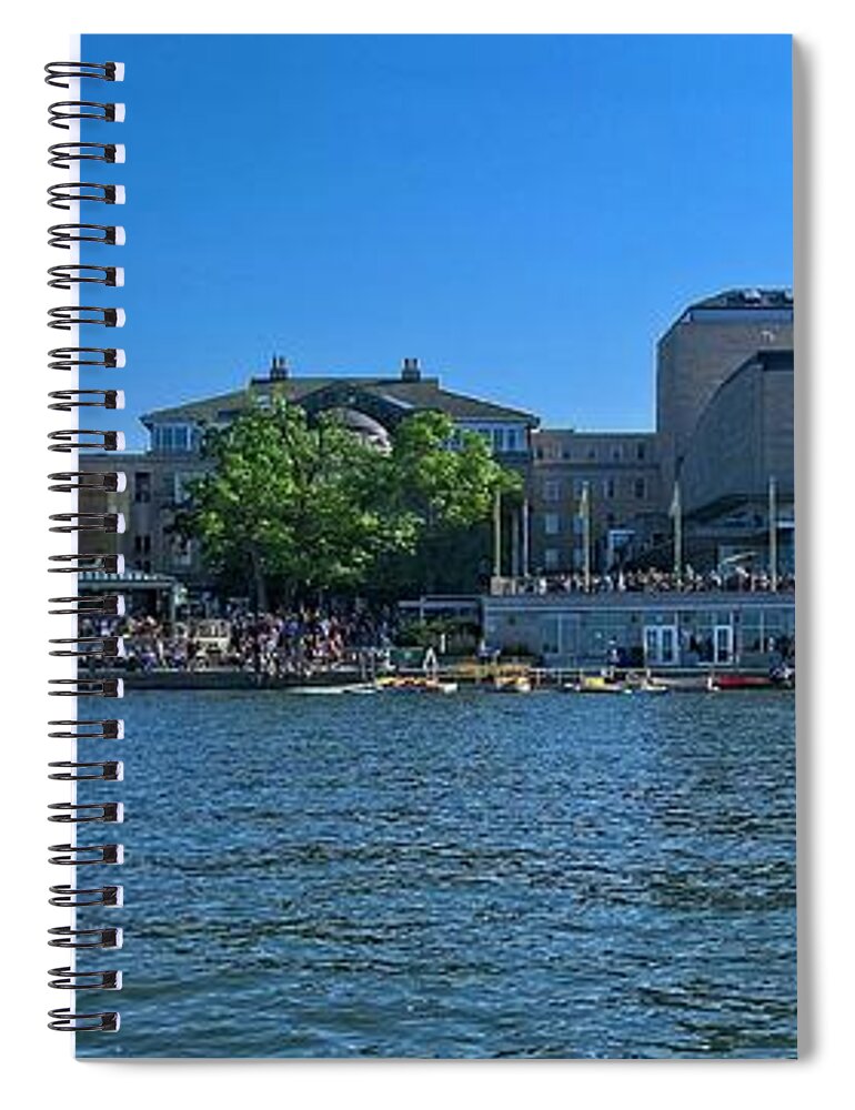 Madison Spiral Notebook featuring the photograph UW Union and Terrace, Madison, Wisconsin 9 by Steven Ralser