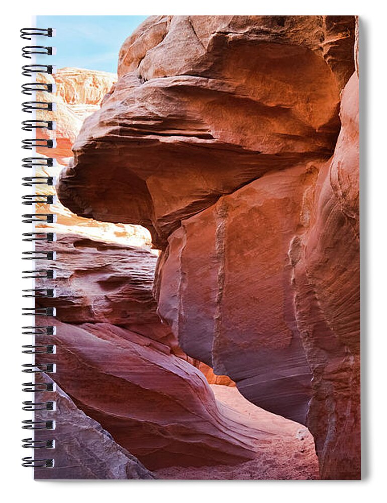 Valley Of Fire State Park Spiral Notebook featuring the photograph Valley of Fire Nevada Slot Canyon by Kyle Hanson