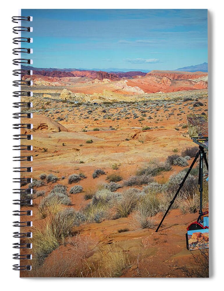 Valley Of Fire State Park Spiral Notebook featuring the photograph Valley of Fire painter by Jonathan Babon