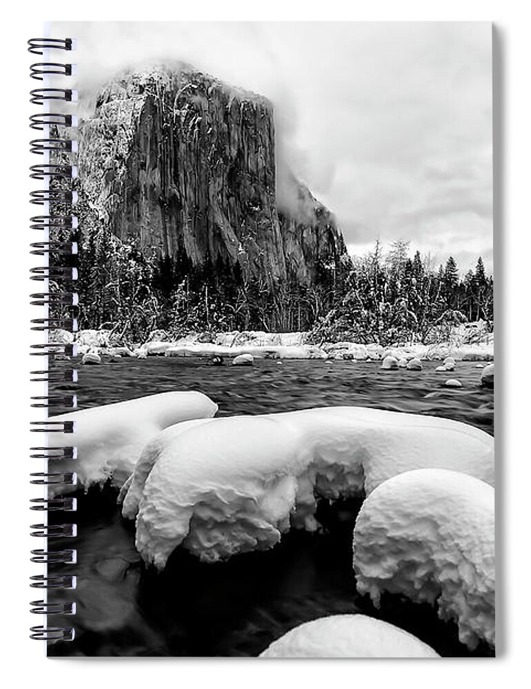 Gary Johnson Spiral Notebook featuring the photograph Valley View Snow by Gary Johnson