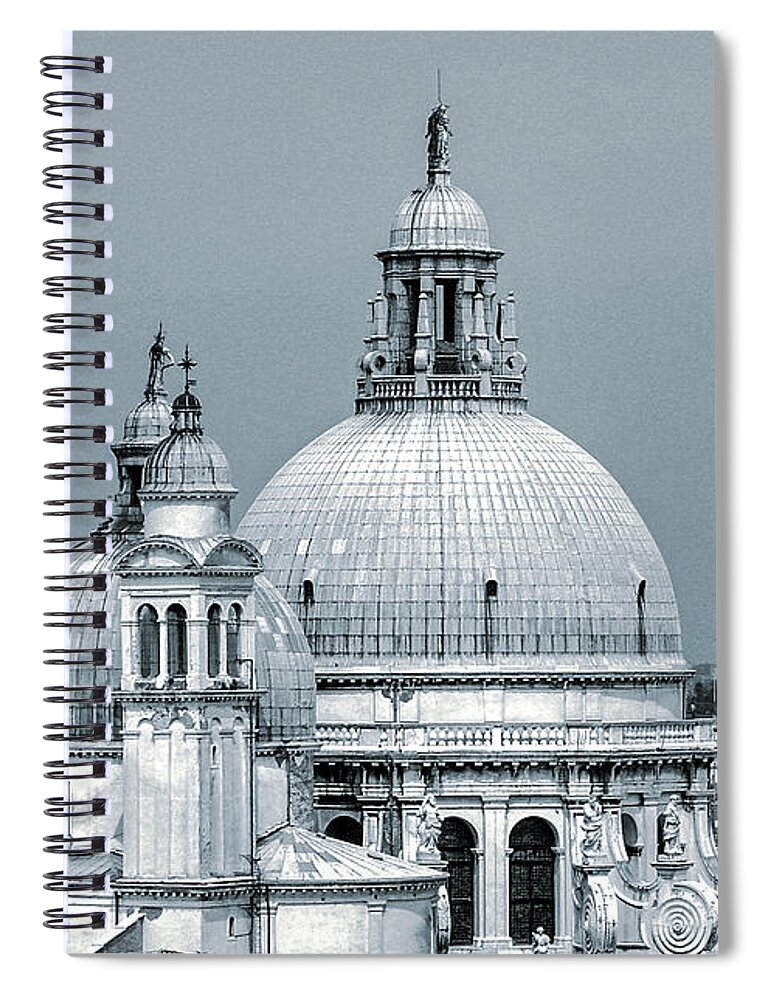 House Of Worship Spiral Notebook featuring the photograph Venetian Basilica Salute 2 by Julie Palencia