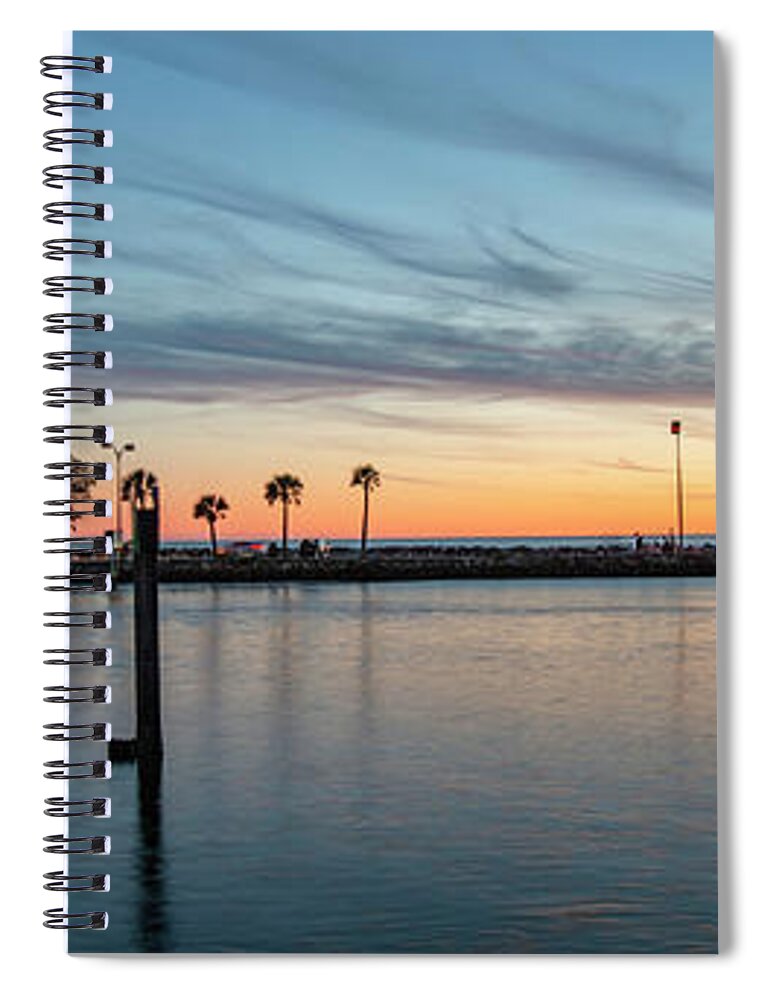 Venice Pier Spiral Notebook featuring the photograph Venice Florida South Jetty by Mike Brown